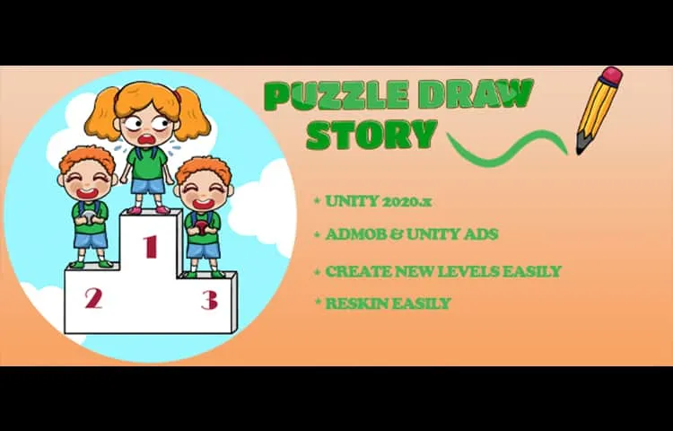 Draw Puzzle Story Unity Source Code