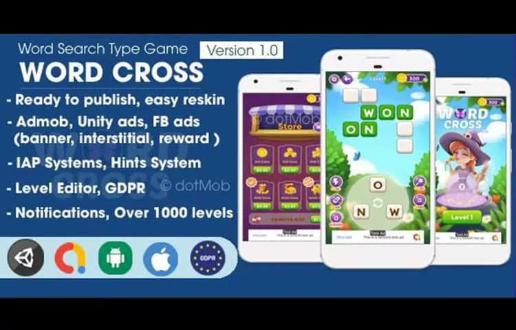 Word Cross Unity Source Code