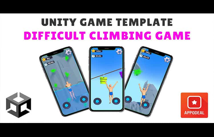 Difficult Climbing Game Unity Source Code